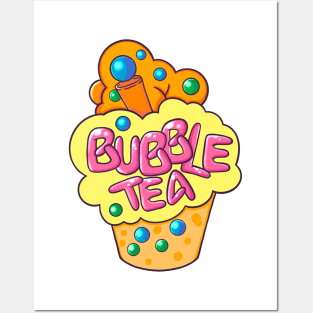 Bubble Boba Bobble Tea Posters and Art